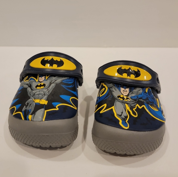 CROCS Other - Rare Crocs Batman Superhero Sandals | Infant Size C5 | Blue, Yellow, Size 5 Baby